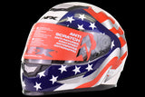 AFX - FX-99 White Freedom Flag Helmet - L