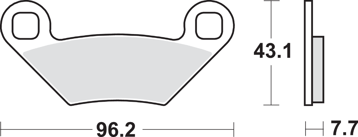SBS Sintered Brake Pads - 899SI (Polaris Sportsman 570 / Sportsman 550 / Sportsman 850 HO XP 2009–2019)
