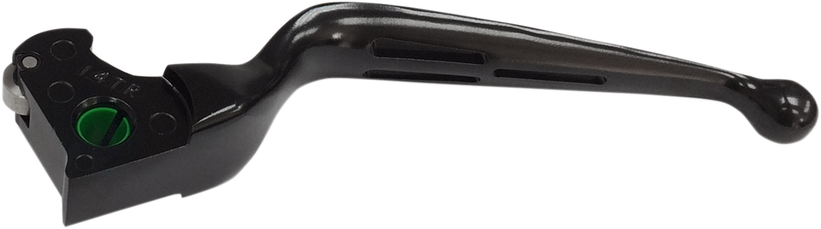 DRAG SPECIALTIES Clutch Lever - Wide Blade - Slotted - Black H07-0606MB-C - Cycle City Outdoors