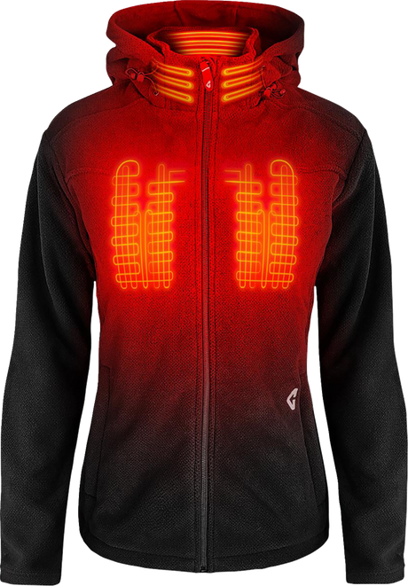 GERBING HEATED CLOTHING Women's 7V Thermite Fleece Heated Jacket 2.0 - Black - Small GER-TFJKT-7V-W-B-S
