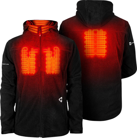 GERBING HEATED CLOTHING 7V Thermite Fleece Heated Jacket 2.0 - Black - Medium GER-TFJKT-7V-M-B-M