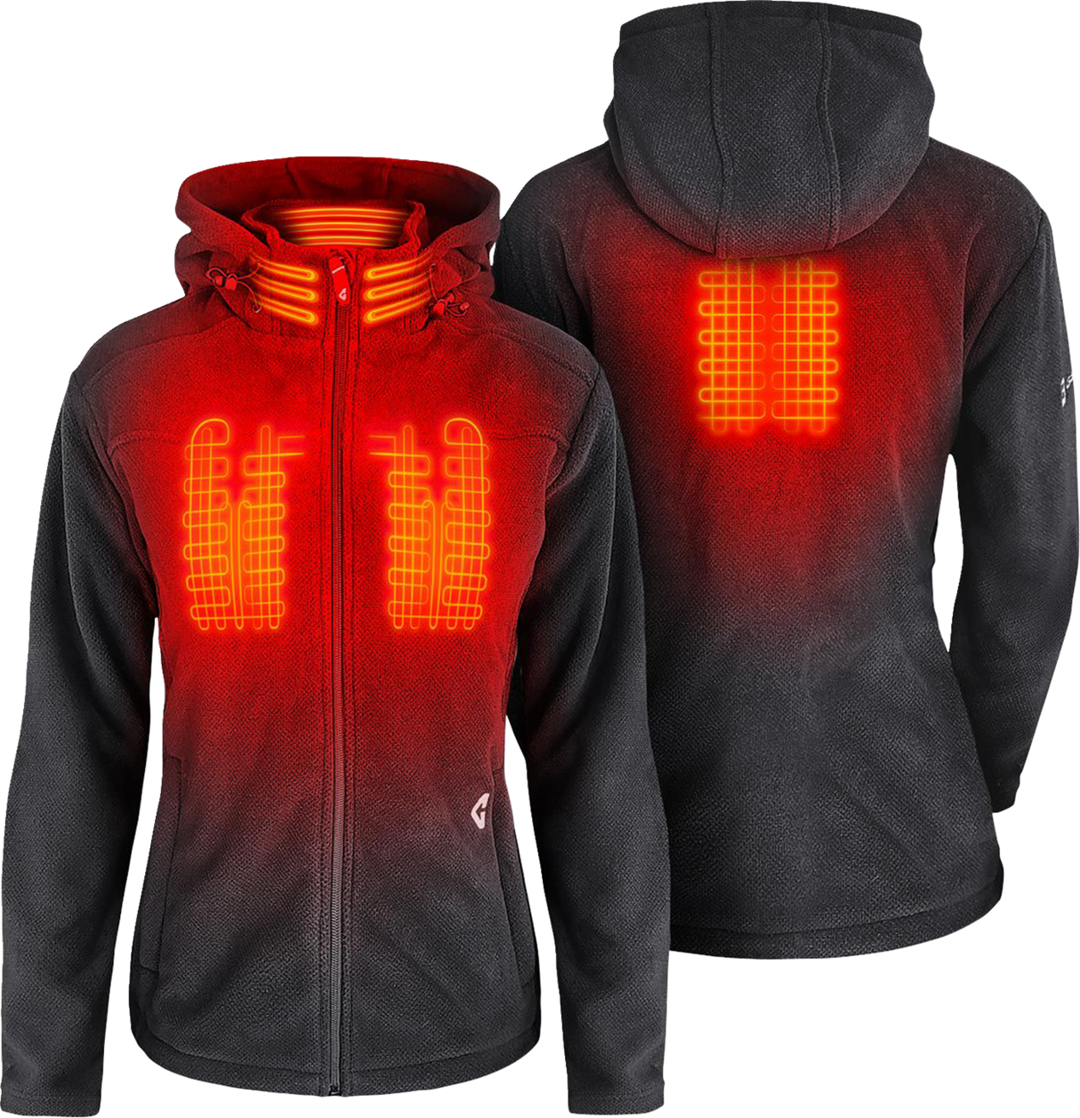 GERBING HEATED CLOTHING Women's 7V Thermite Fleece Heated Jacket 2.0 - Gray - Medium GER-TFJKT-7V-W-G-M