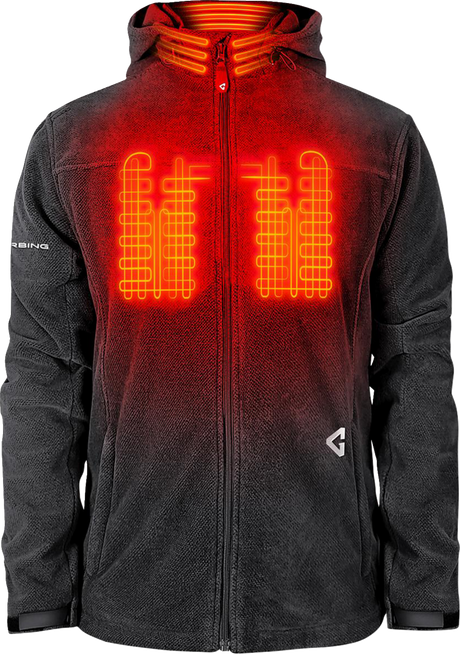GERBING HEATED CLOTHING 7V Thermite Fleece Heated Jacket 2.0 - Gray - Small GER-TFJKT-7V-M-G-S