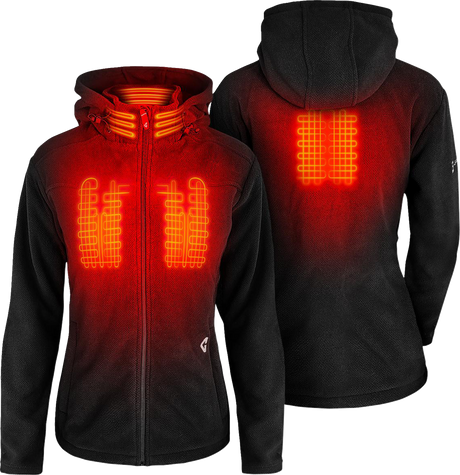 GERBING HEATED CLOTHING Women's 7V Thermite Fleece Heated Jacket 2.0 - Black - Medium GER-TFJKT-7V-W-B-M