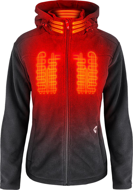 GERBING HEATED CLOTHING Women's 7V Thermite Fleece Heated Jacket 2.0 - Gray - Small GER-TFJKT-7V-W-G-S