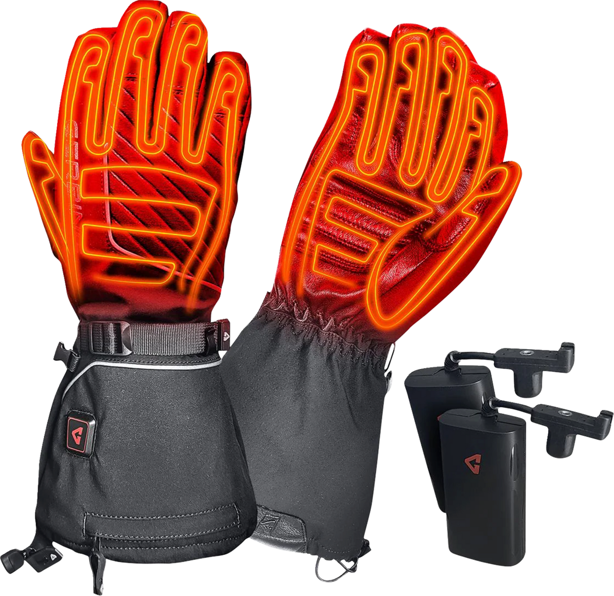 GERBING HEATED CLOTHING Women's 7 V Atlas Ultra-Flex Battery Heated Gloves - Black - Large GER-AFGV-7V-W-L
