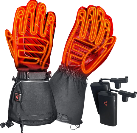GERBING HEATED CLOTHING Women's 7 V Atlas Ultra-Flex Battery Heated Gloves - Black - Large GER-AFGV-7V-W-L