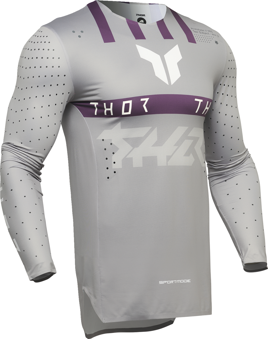 THOR SPORTMODE Flite Jersey - Gray/Purple - 2XL 2910-8276