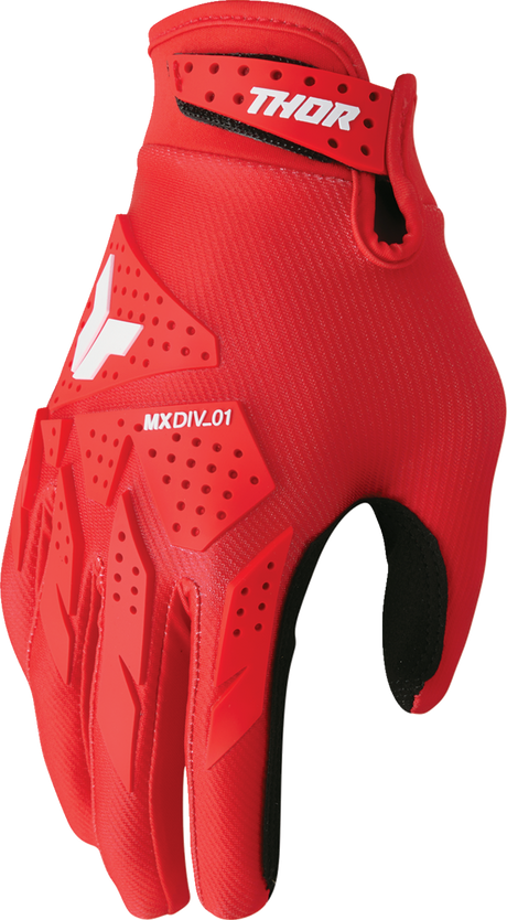 THOR LAUNCHMODE XP Gloves - Red - Small 3330-8162