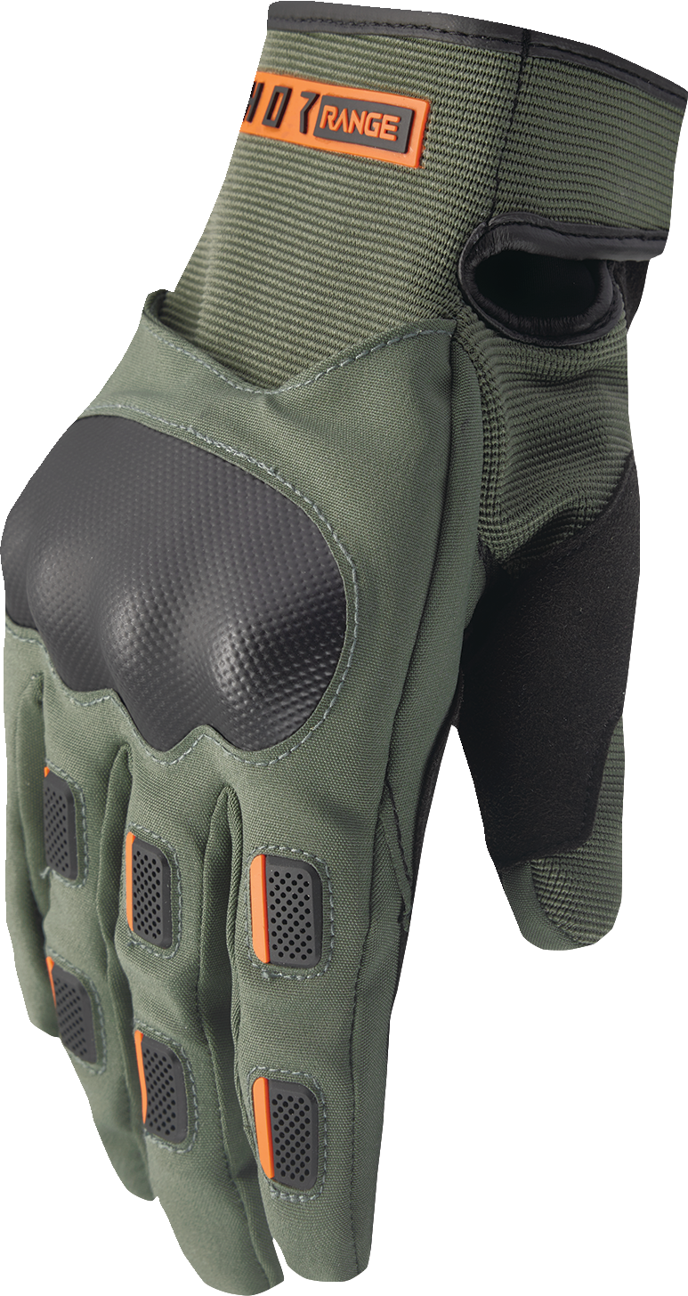 THOR Range Gloves - Army/Orange - Large 3330-8266