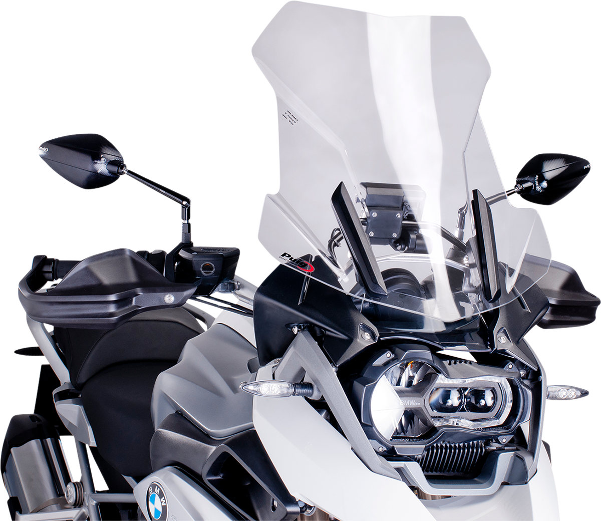 Puig Hi-Tech Parts 6486W Touring Windscreen - 21-1/2" - Clear - BMW | Street