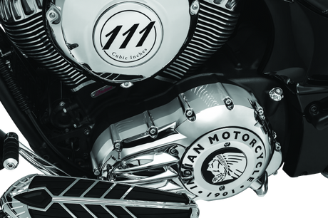Kuryakyn Rear Oil Panel Accent Chrome Indian - Cycle City Outdoors