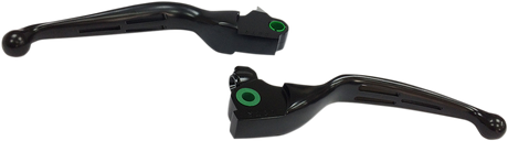DRAG SPECIALTIES Brake Lever - Wide Blade - Slotted - Trike - Black H07-0606MB-B - Cycle City Outdoors