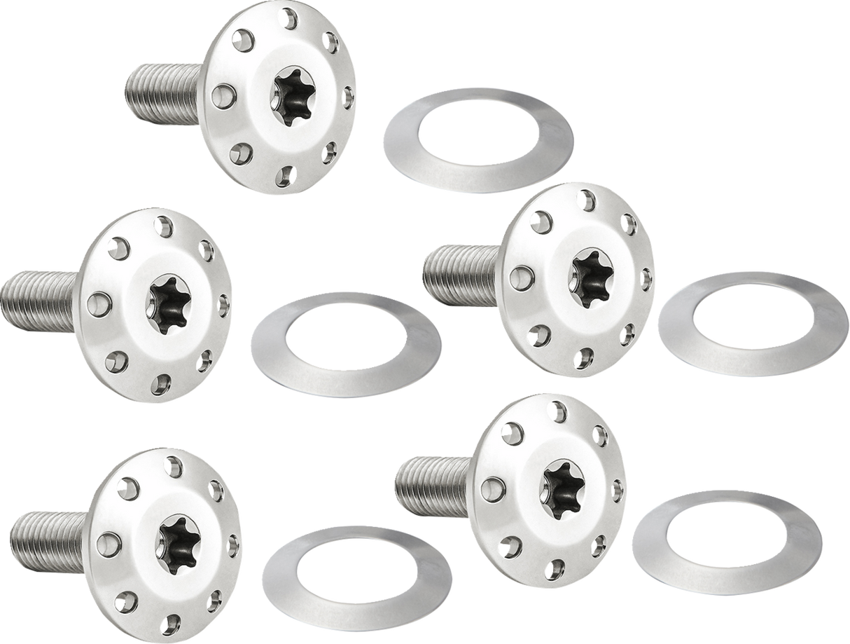 ARLEN NESS Bolt Kit - Holeshot/Front/Floating/Brake Rotor - Spoke Mount - Polished - 5 Pack 300-920