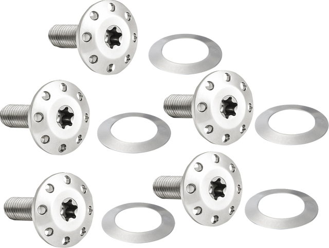 ARLEN NESS Bolt Kit - Holeshot/Front/Floating/Brake Rotor - Spoke Mount - Polished - 5 Pack 300-920