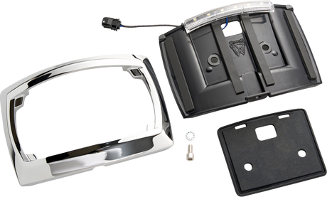 CIRO License Plate Frame - LED - Curved - Chrome 40500