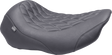 MUSTANG Wide Tripper* Seat - Solo - Gun Metal Stitching - FLT/FLH '23-'25 88503GM