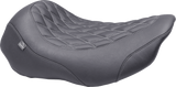 MUSTANG Wide Tripper* Seat - Solo - Gun Metal Stitching - FLT/FLH '23-'25 88503GM