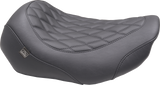 MUSTANG Wide Tripper™ Seat - Solo - Black Stitching - FLT/FLH '23-'25 89503
