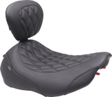 MUSTANG Wide Tripper™ Seat - Solo - Black Stitching - FLT/FLH '23-'25 89503