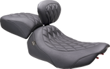 MUSTANG Wide Tripper™ Seat - Solo - Black Stitching - FLT/FLH '23-'25 89503