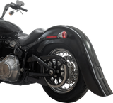 KLOCK WERKS Rear Fender - Vicla Frenched - 9" Extended Rear - Black KWF-02-0313