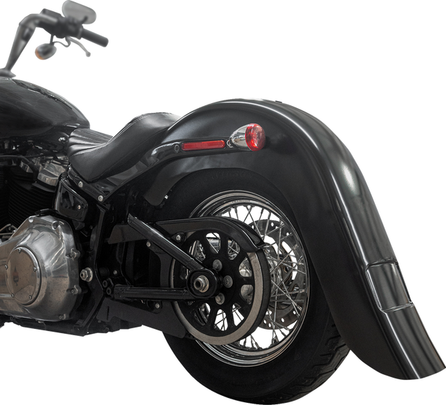 KLOCK WERKS Rear Fender - Vicla Frenched - 9" Extended Rear - Black KWF-02-0313
