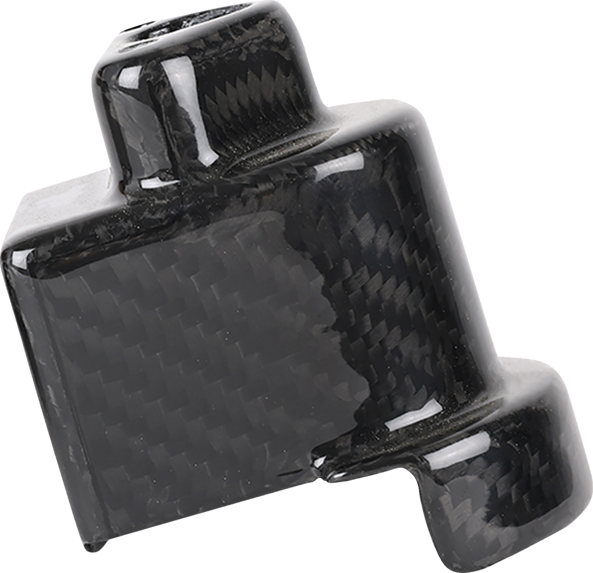 THRASHIN SUPPLY CO. Cover Steering Lock - Gloss Weave Carbon Fiber TSC-3033-0
