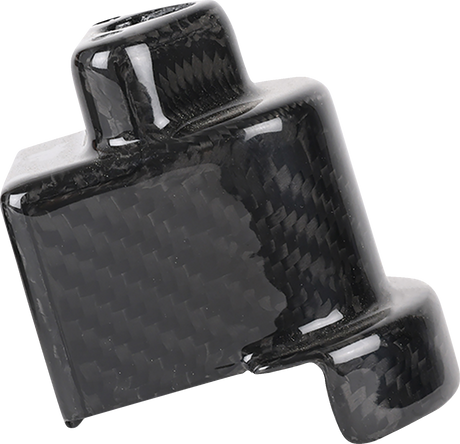 THRASHIN SUPPLY CO. Cover Steering Lock - Gloss Weave Carbon Fiber TSC-3033-0