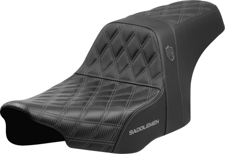 SADDLEMEN Pro Series SDC Performance Seat - Gray Stitching - w/o Backrest - FLT/FLH '23-'24 SC82307D2
