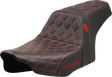 SADDLEMEN Pro Series SDC Performance Seat - Red Stitching - w/o Backrest - FLT/FLH '23-'24 SC82307D4