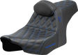 SADDLEMEN Pro Series SDC Performance Seat - Blue Stitching - w/ Backrest - FLT/FLH '23-'24 SC82307DB1