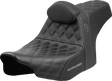 SADDLEMEN Pro Series SDC Performance Seat - Gray Stitching - w/ Backrest - FLT/FLH '23-'24 SC82307DB2