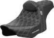 SADDLEMEN Pro Series SDC Performance Seat - Silver Stitching - w/ Backrest - FLT/FLH '23-'24 SC82307DB5