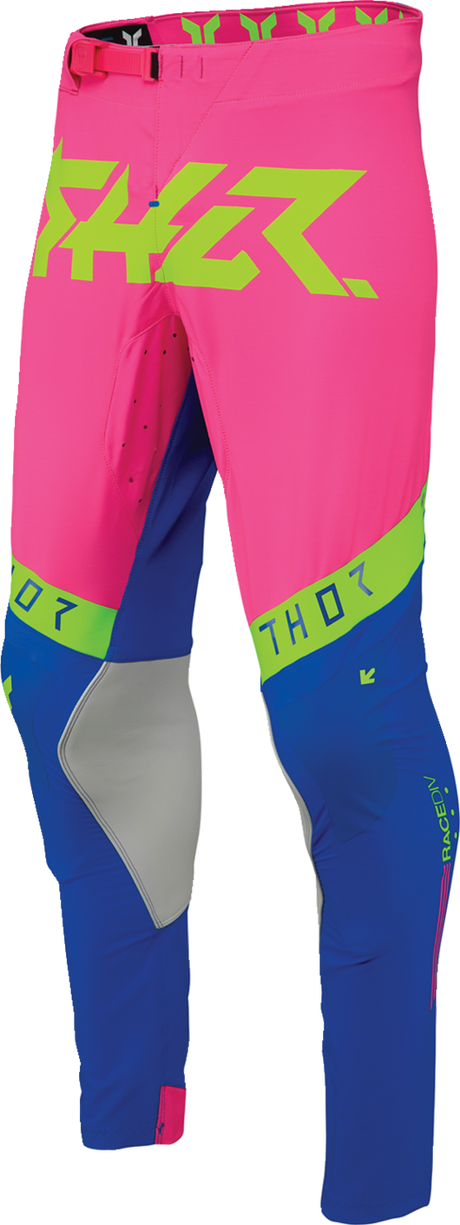 THOR Sportmode Flite Neon [LE] Pants - Neon Pink/Blue - US 34 2901-12403