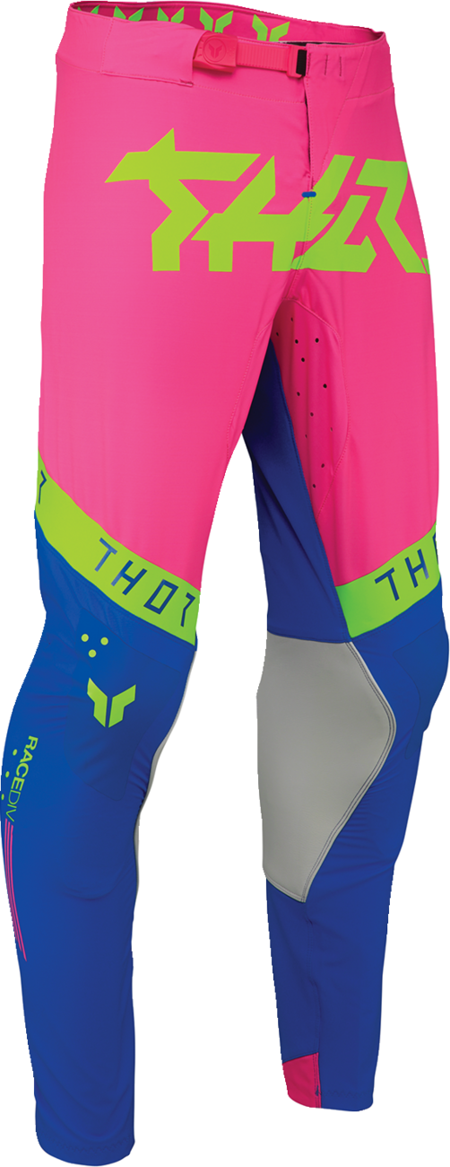THOR Sportmode Flite Neon [LE] Pants - Neon Pink/Blue - US 34 2901-12403