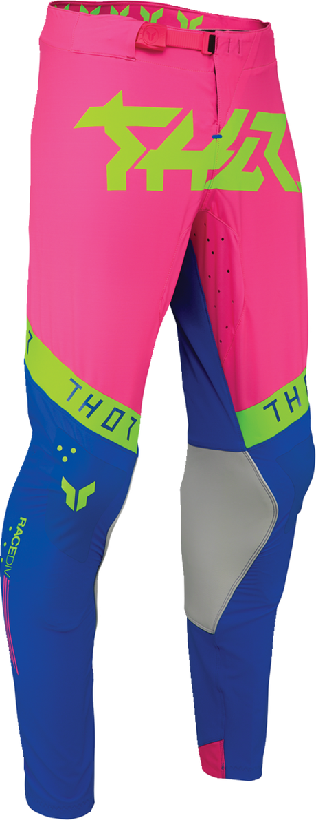 THOR Sportmode Flite Neon [LE] Pants - Neon Pink/Blue - US 34 2901-12403