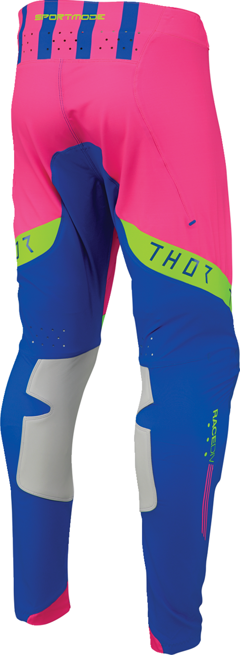 THOR Sportmode Flite Neon [LE] Pants - Neon Pink/Blue - US 34 2901-12403