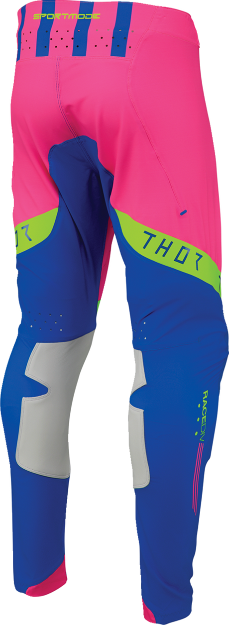 THOR Sportmode Flite Neon [LE] Pants - Neon Pink/Blue - US 34 2901-12403