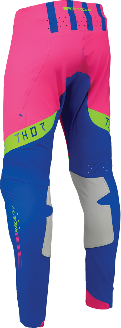 THOR Sportmode Flite Neon [LE] Pants - Neon Pink/Blue - US 34 2901-12403