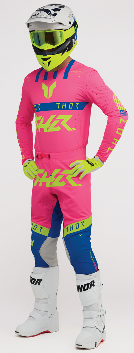 THOR Sportmode Flite Neon [LE] Pants - Neon Pink/Blue - US 34 2901-12403