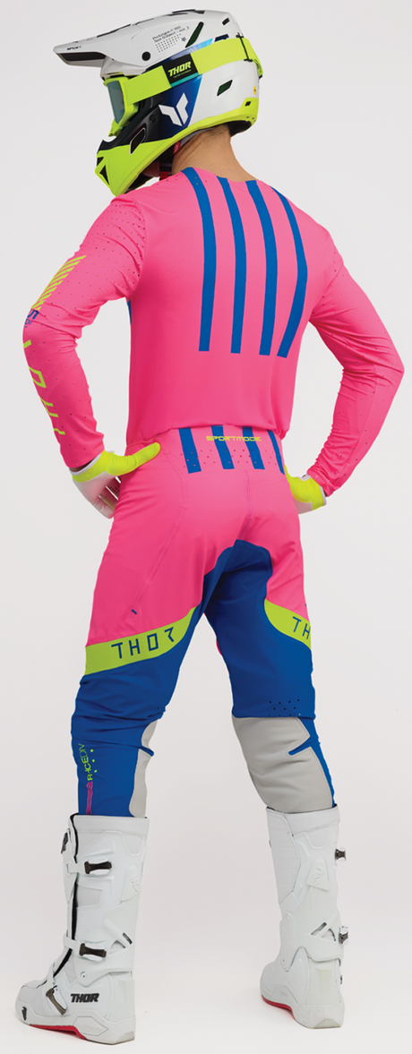 THOR Sportmode Flite Neon [LE] Pants - Neon Pink/Blue - US 34 2901-12403