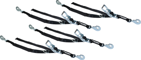 MOOSE OFFROAD Ratcheting Tiedown Pack - 2" x 8' - Black 3920-0536