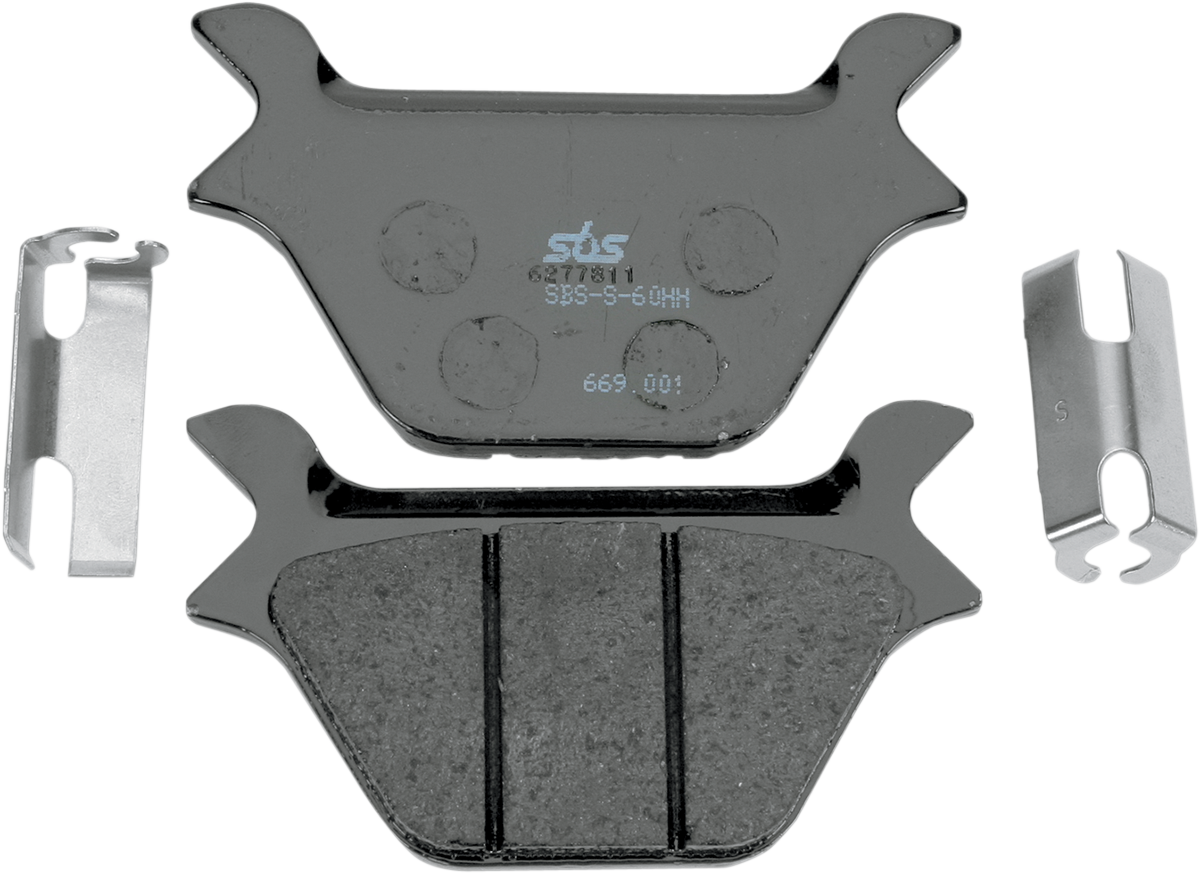 SBS Organic Base Rear Brake Pads - 669H.CT (Harley-Davidson FLSTC Heritage Softail Classic / FXSTC Softail Custom / FXSTS Springer Softail 1987–1999)