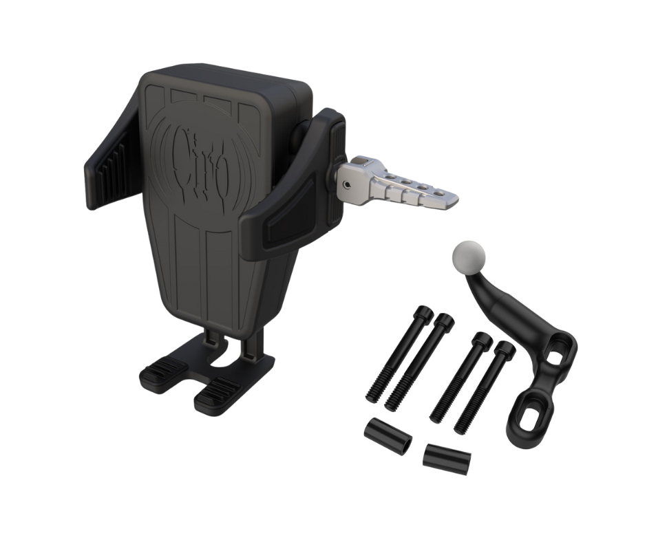 CIRO Phone Holder - Cybercharger® - Gen 2 - Black - Black Offset Perch Mount 55311