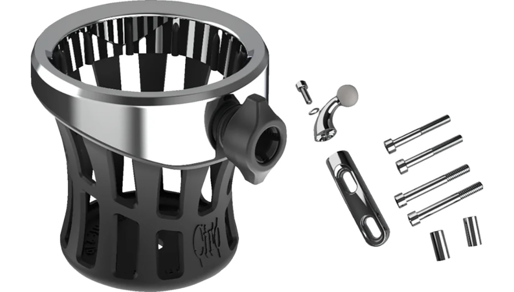 CIRO Drink Holder Gen 2 | Chrome | Chrome Perch Mount Included | Part #55410