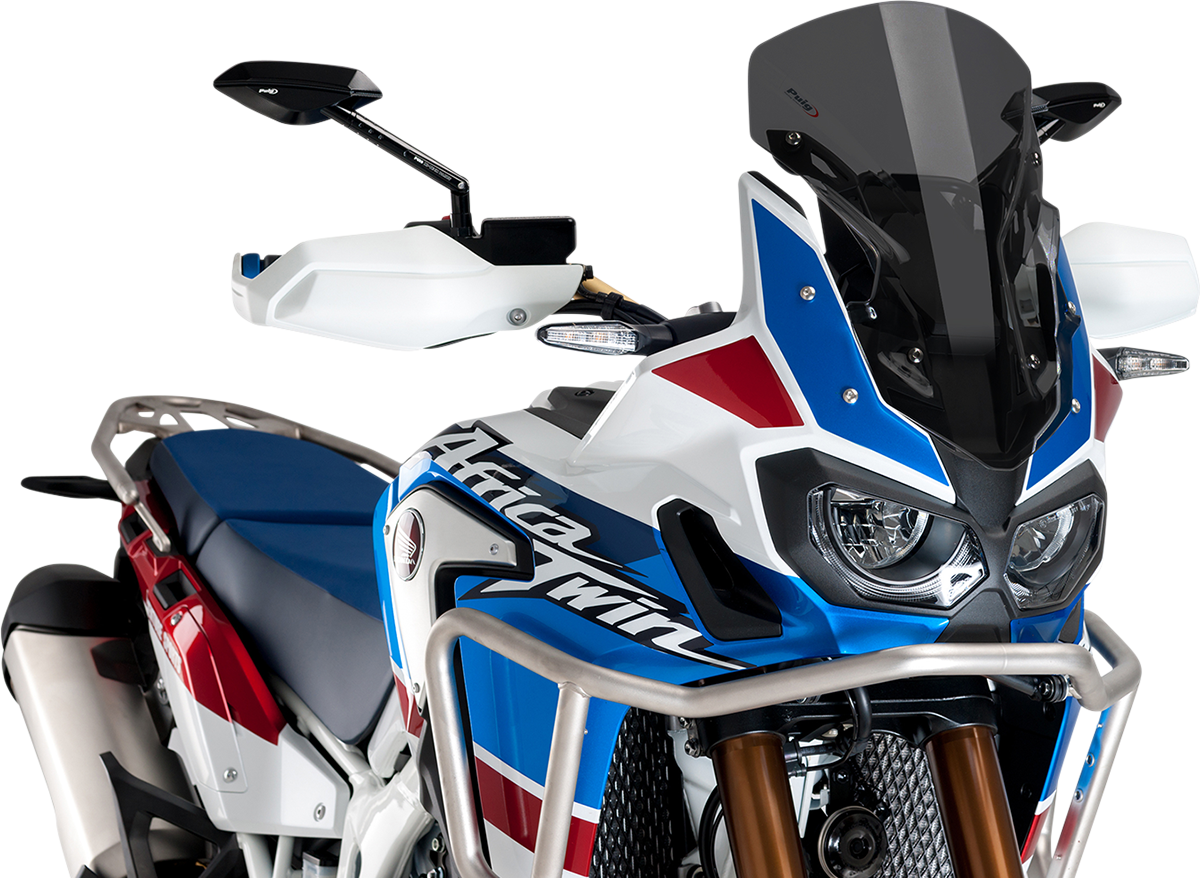 Puig Hi-Tech Parts 8904F Race Windscreen - 16-1/4" - Smoke - CRF1000L | Street