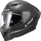 LS2 Dragon Carbon Full Face Street Helmet | Solid | Gloss Black | XS–3XL | 807-2001