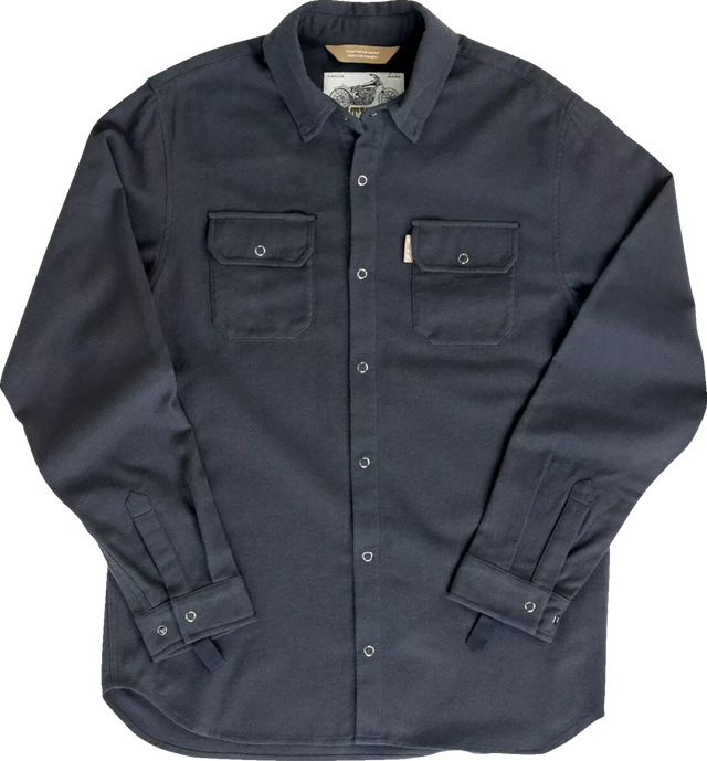 BILTWELL HI Test Flannel Shirt - Black - Large 8128-124-004