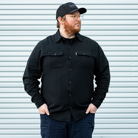 BILTWELL HI Test Flannel Shirt - Black - Medium 8128-124-003